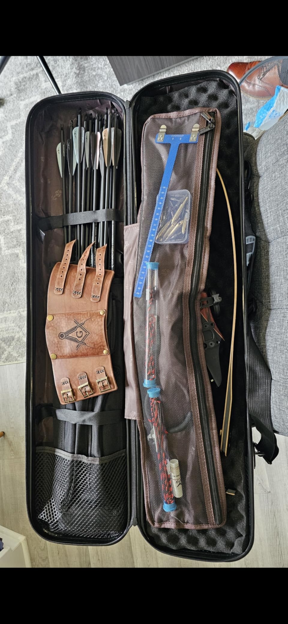 tonchean Takedown Recurve Bow Case - ABS Hard Shell, Lightweight Travel Case for Long Bow, Hunting and Shooting Practice customer photo 2