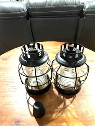 TIKI Tabletop Metal Torch Lanterns, 2-Pack - Stylish Outdoor Tabletop Tiki Torches for Patio, Garden & Backyard, Decorative Torch with Fiberglass Wick & Snuffer, Black customer photo 2