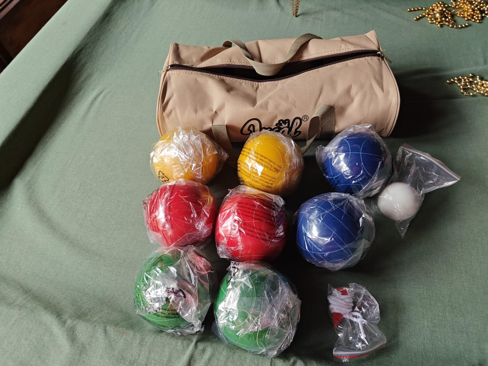 Bocce Ball Set Regulation Size and Weight, Solid Resin customer photo 2
