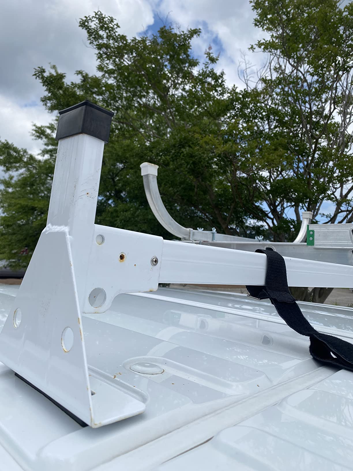 MELIPRON Van Roof Ladder Rack Fit for Ford Transit, 800 lbs Capacity customer photo 2