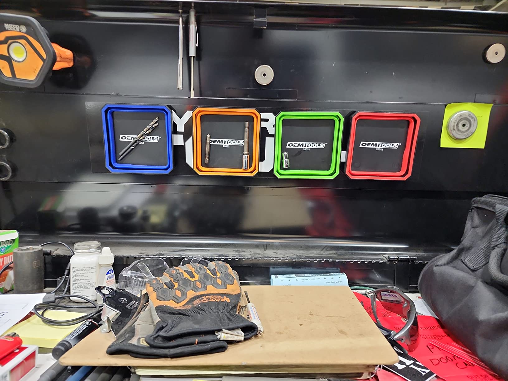 OEMTOOLS 26052 4-Pc Collapsible Magnetic Tray Set 4-1/2