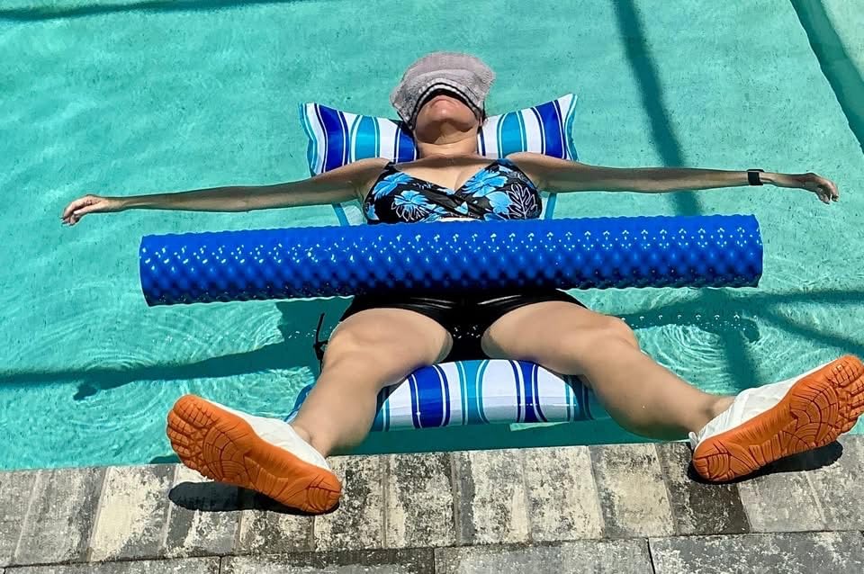 Jasonwell Inflatable Pool Hammock Float - Water Hammock Pool Floaties Multi-Purpose (Saddle Lounge Chair Drifter) 4 in 1 Lake Beach Floating Loungers Swimming Pool Floats Toys for Adults customer photo 1