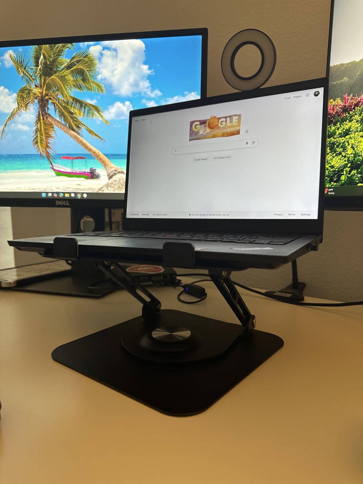 Laptop Stand for desk(360°Rotating),Aluminum laptop Riser for 10-16