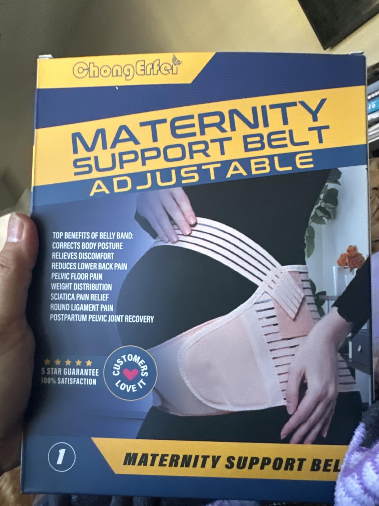 Maternity Belt Pregnancy Belly Band 3 in 1 Support Belt for Pregnant Women customer photo 2