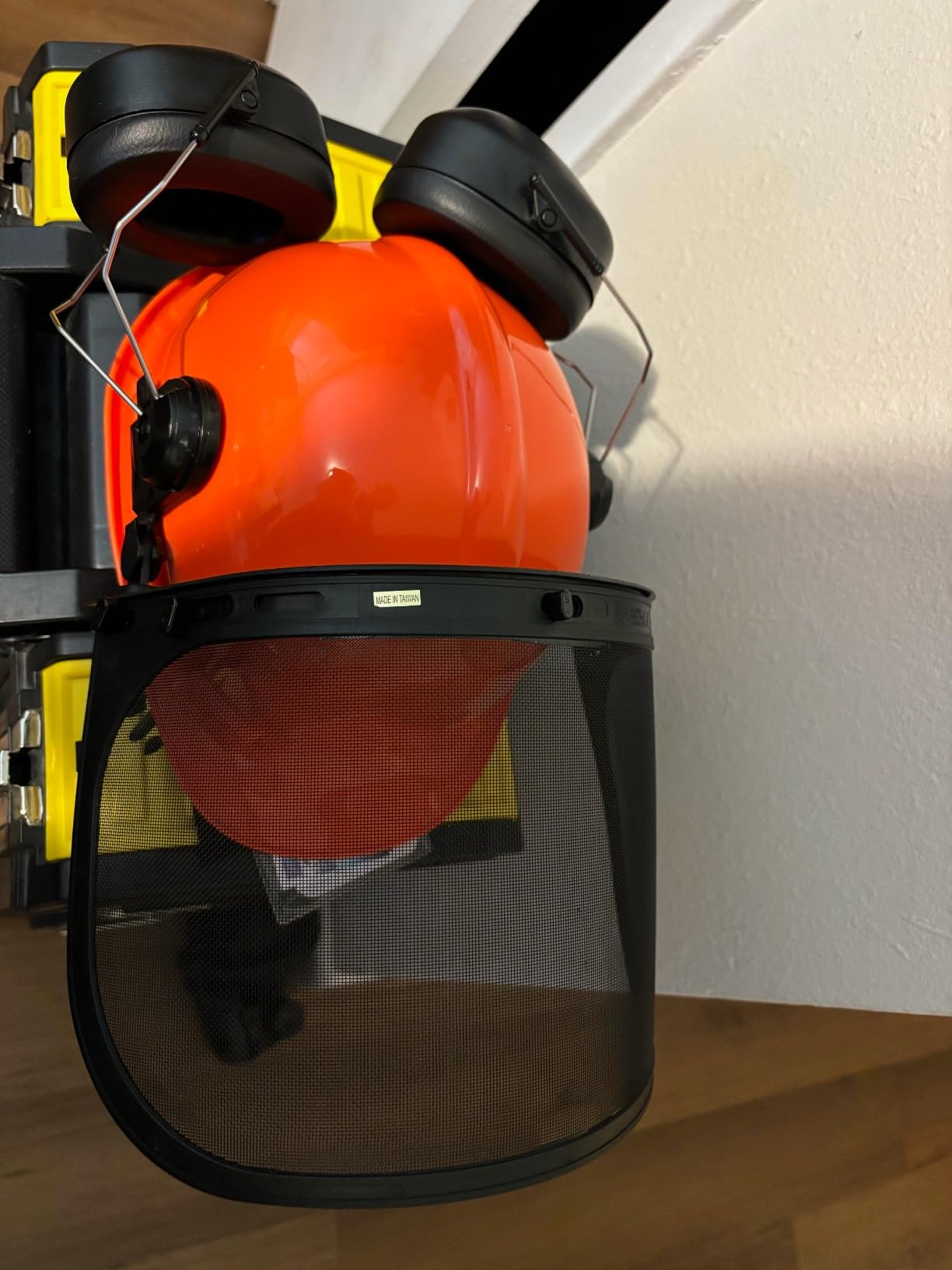 NoCry 6-in-1 Industrial Chainsaw Helmet with Face Shield and Ear Muffs — Mesh & Clear Plastic Visors Included — ANSI Z89.1 Certified — Adjustable Headgear — Ideal for Forestry and Arborist Work customer photo 1