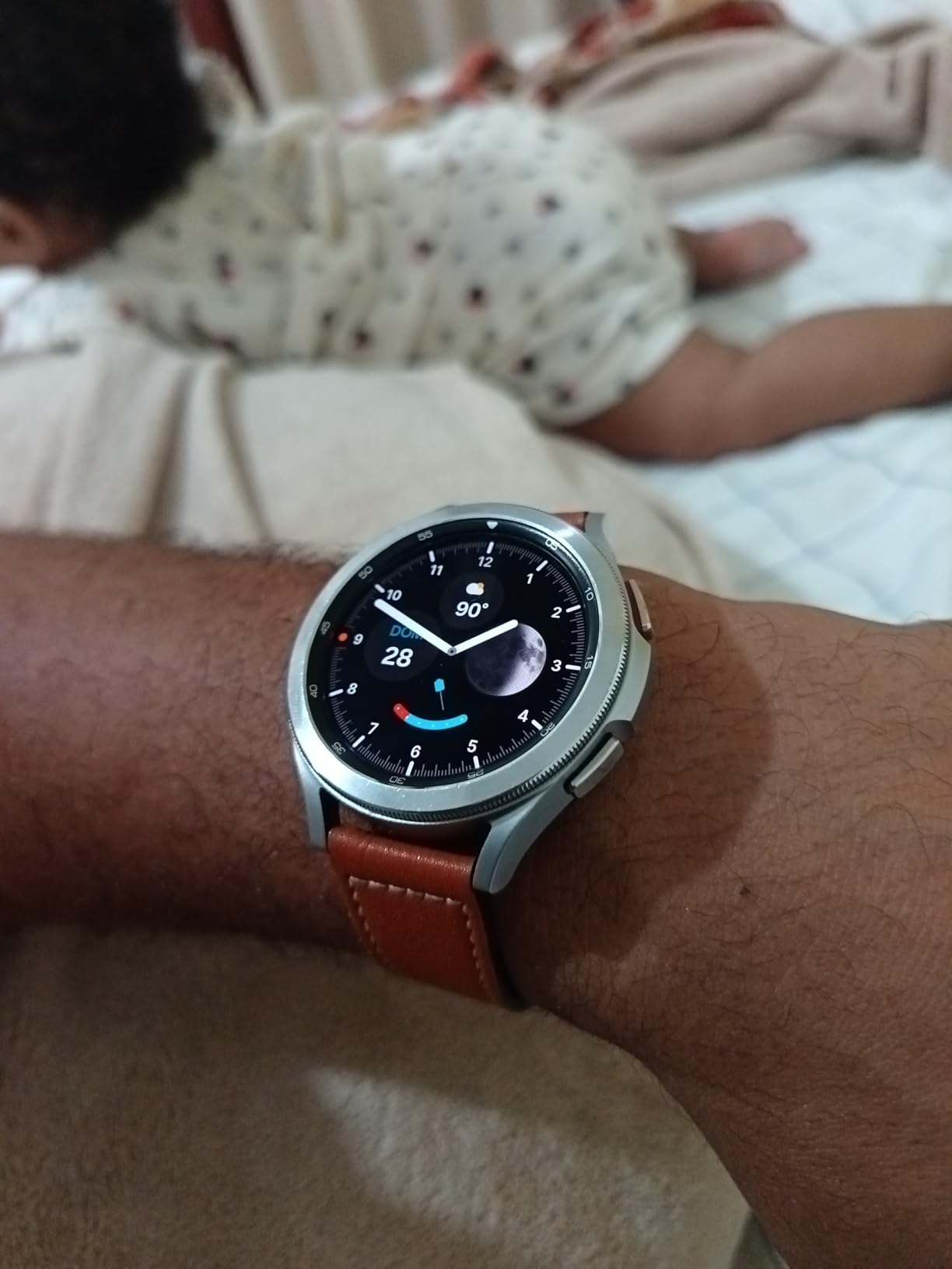 Samsung Galaxy Watch 4 Classic 46mm Smartwatch with ECG Monitor Tracker, GPS Fall Detection Bluetooth (Renewed) customer photo 2