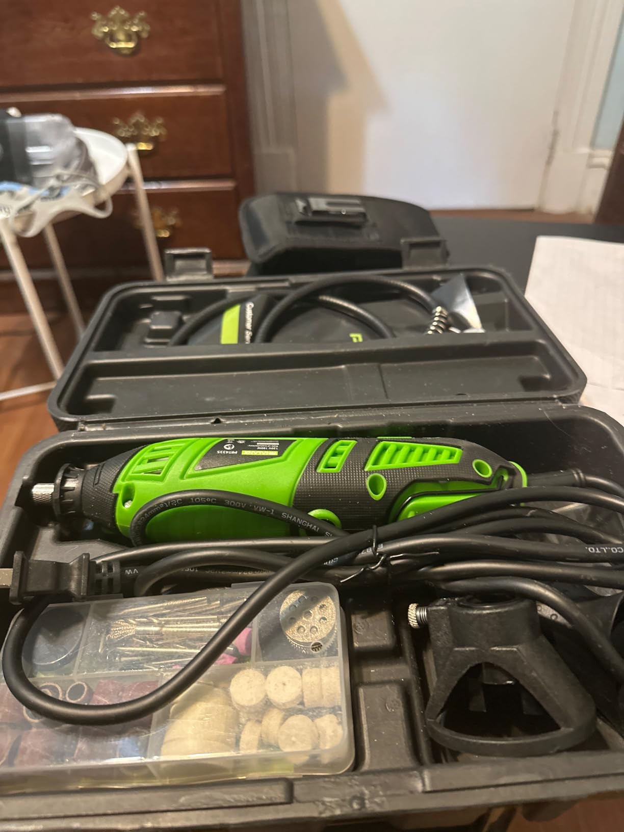 180W Rotary Tool Kit, 1.5-Amp PHALANX 6 Variable Speed with Flex Shaft, 8000-32000RPM Multi-Tool& 139pcs Accessories Kit, Power Multiuse Set Prefect for Crafting Projects and DIY Creations… customer photo 1