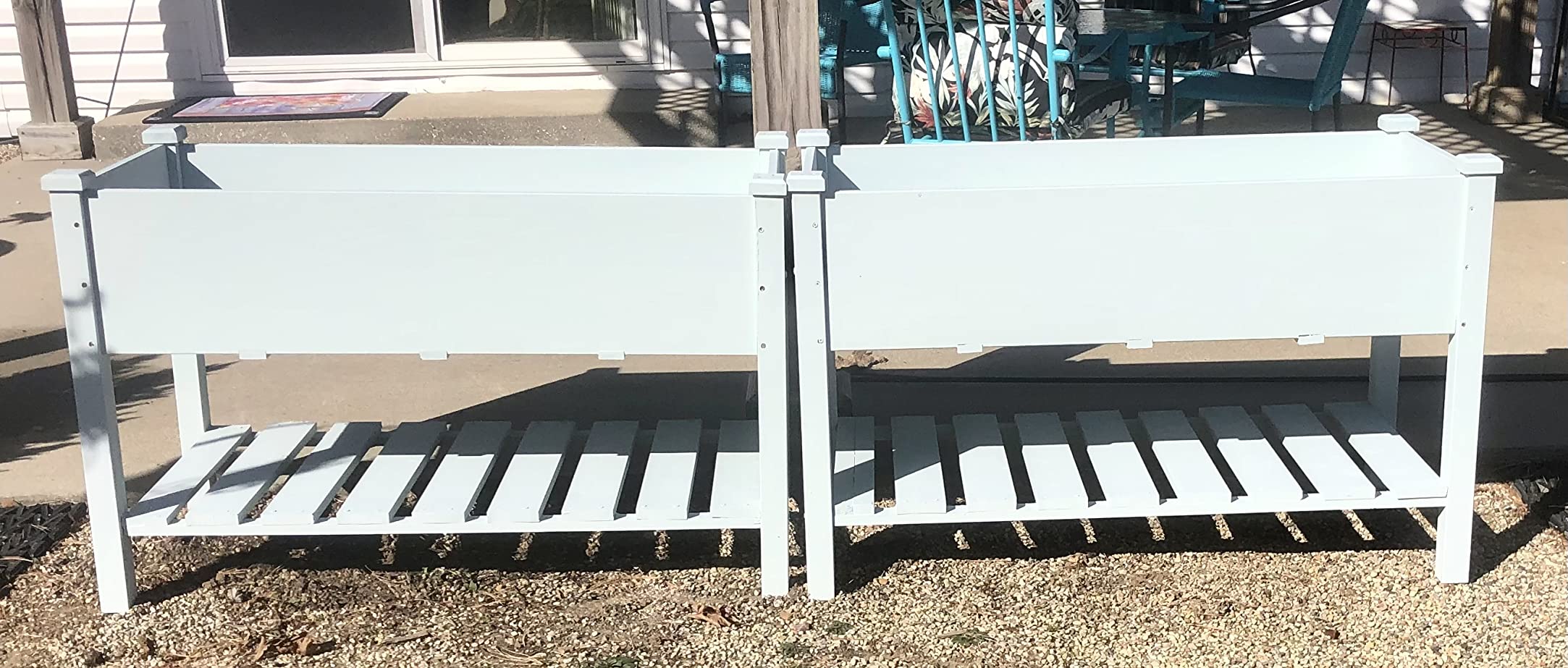 Yaheetech Raised Garden Bed 2Pcs Elevated Wood Planter Box Outdoor, Wood customer photo 1