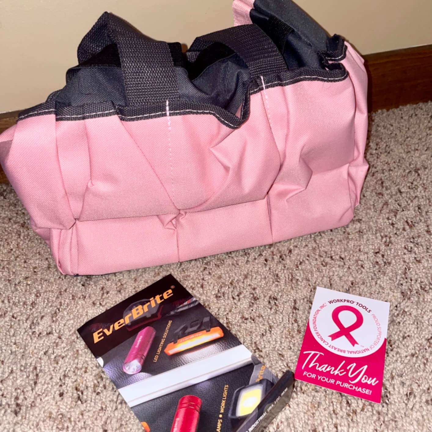 WORKPRO 8-Piece Pink Garden Tool Set with Garden Bag and Gloves- Pink | Stainless Steel, Wood Handle, Including Garden Tote, Gloves, Trowel, Hand Weeder, Cultivator and More, Gardening Gifts customer photo 2