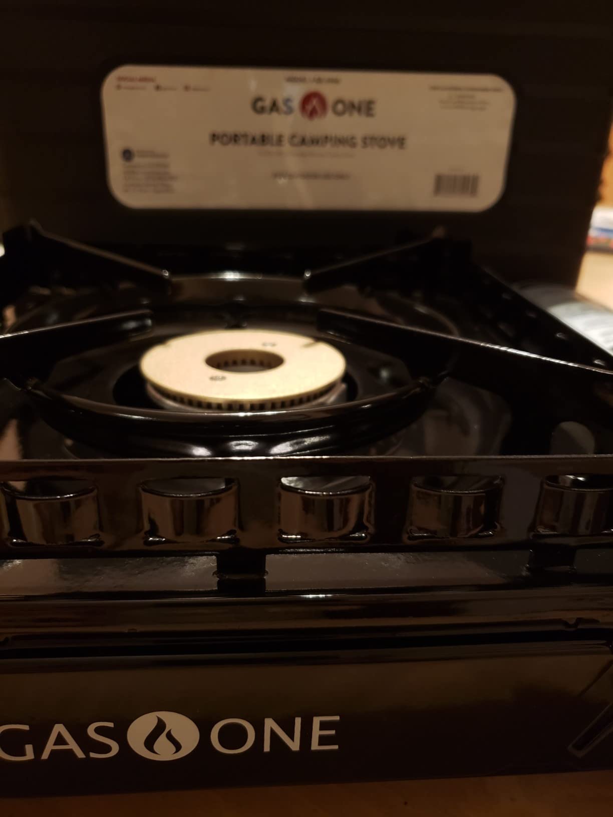 GasOne 15,000 BTU Propane or Butane Stove Dual Fuel Stove Portable Camping Stove - Patented - with Carrying Case Great for Emergency Preparedness Kit customer photo 2