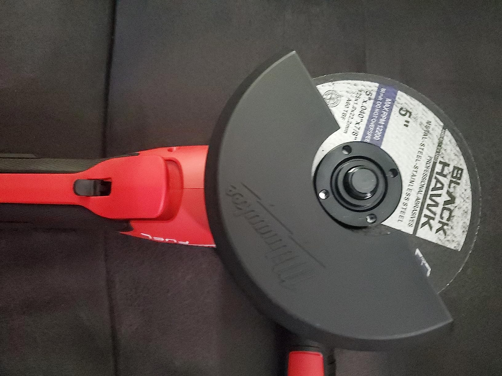 Milwaukee 2880-20 M18 Fuel Brushless Lithium-Ion 4-1/2 in. / 5 in. Cordless Small Angle Grinder with No-Lock Paddle Switch (Tool Only) customer photo 2