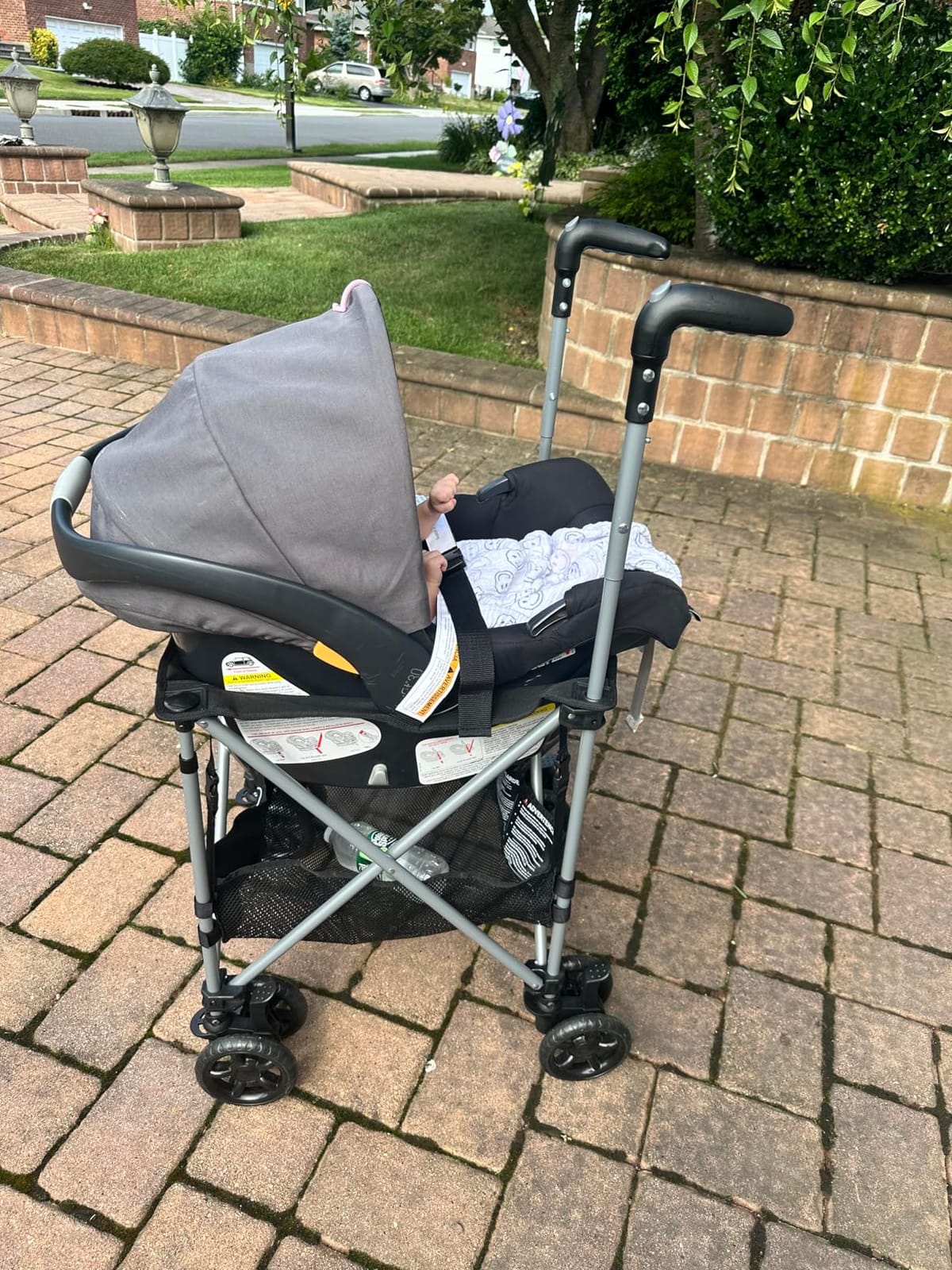 Strolyy Universal Infant Car Seat Carrier. Adds Wheels to Any car seat. Compact & Lightweight. Fits Everywhere. customer photo 1