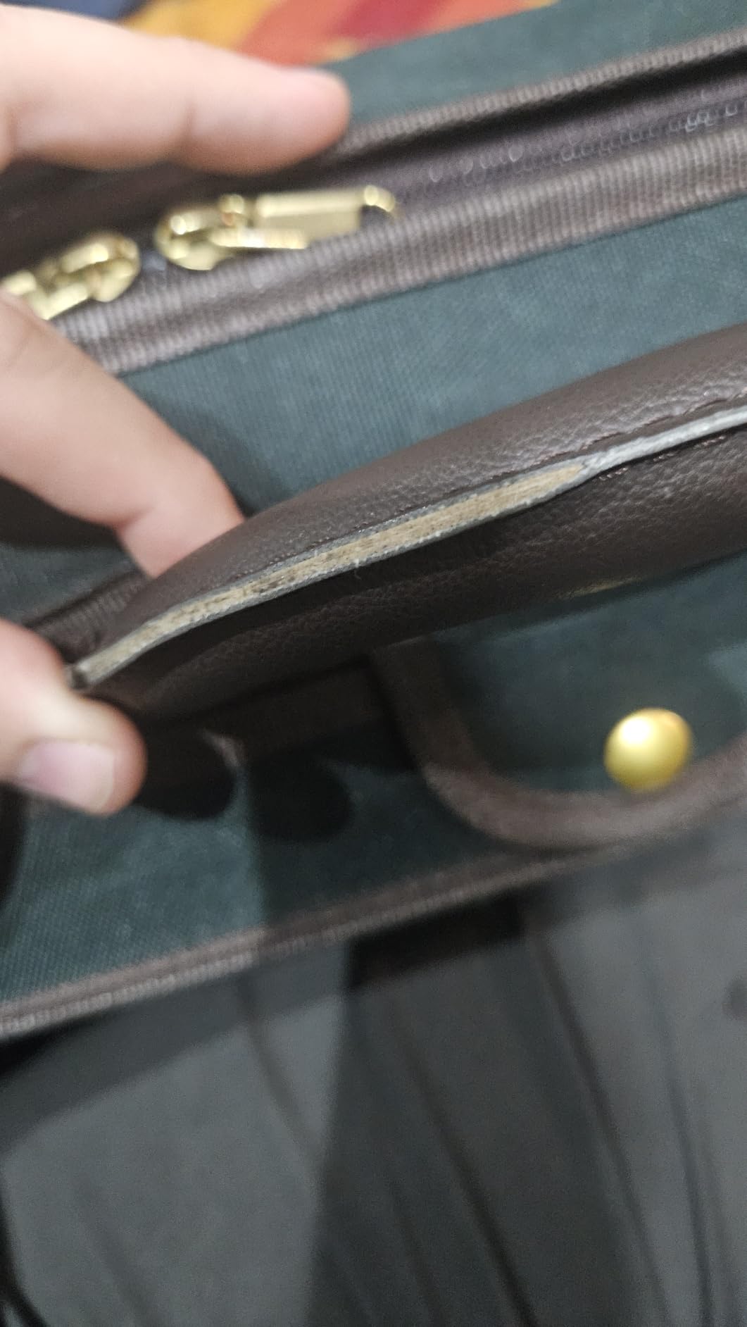 MI&VI NW-9001 Professional Hard-Shell Wooden Violin Case 4/4 (Full Size) Luxury Silk Interior | Solid Wood | Oblong Shape | Sheet Pocket | Adjustable Straps | Hygrometer | Thermometer (Green - Wood) customer photo 1