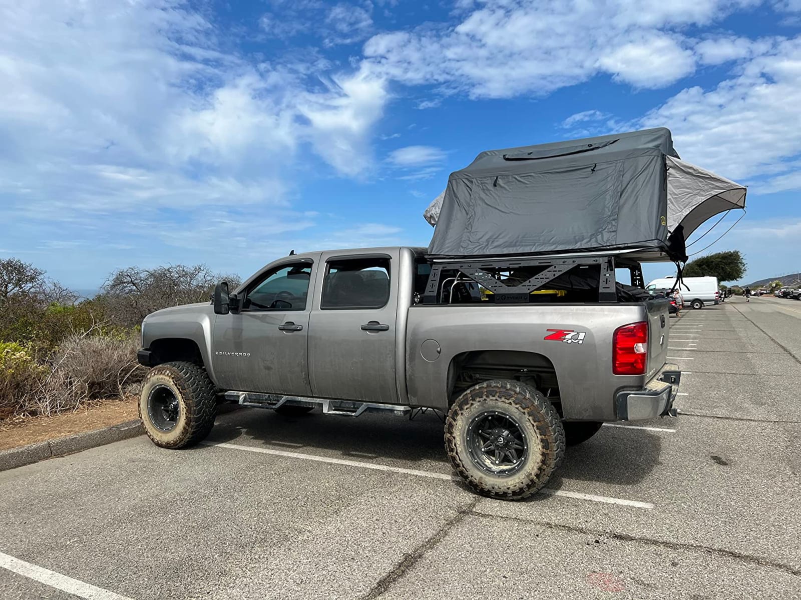 Tyger Auto Plate Style Overland Bed Rack for Full-Size Pickup Trucks | Compatible with Ram 1500 & HD, Ford F-Series, Silverado, Sierra, Titan & XD (see image for size chart) | TG-BK2U55637, Black customer photo 1