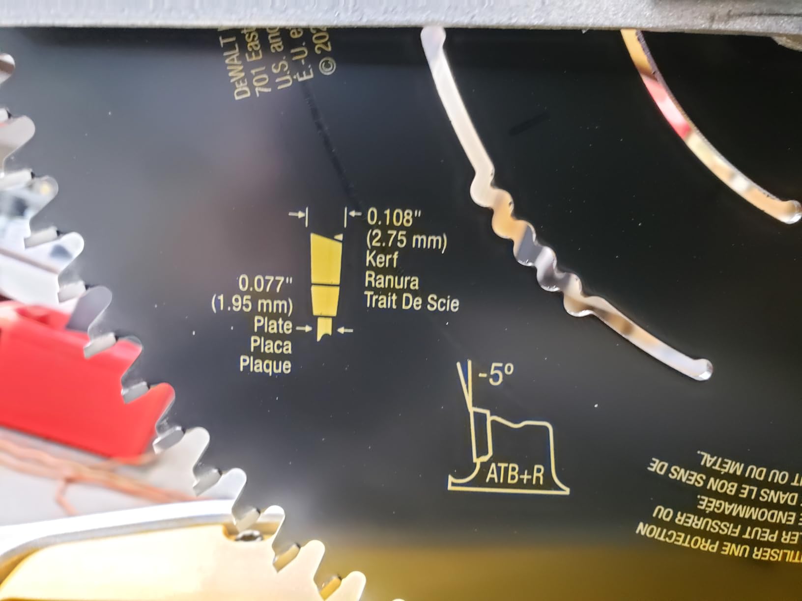 DEWALT Miter Saw Blade, 12 inch, 100 Tooth, Fine Finish, Ultra Sharp Carbide (DWA112100) customer photo 2