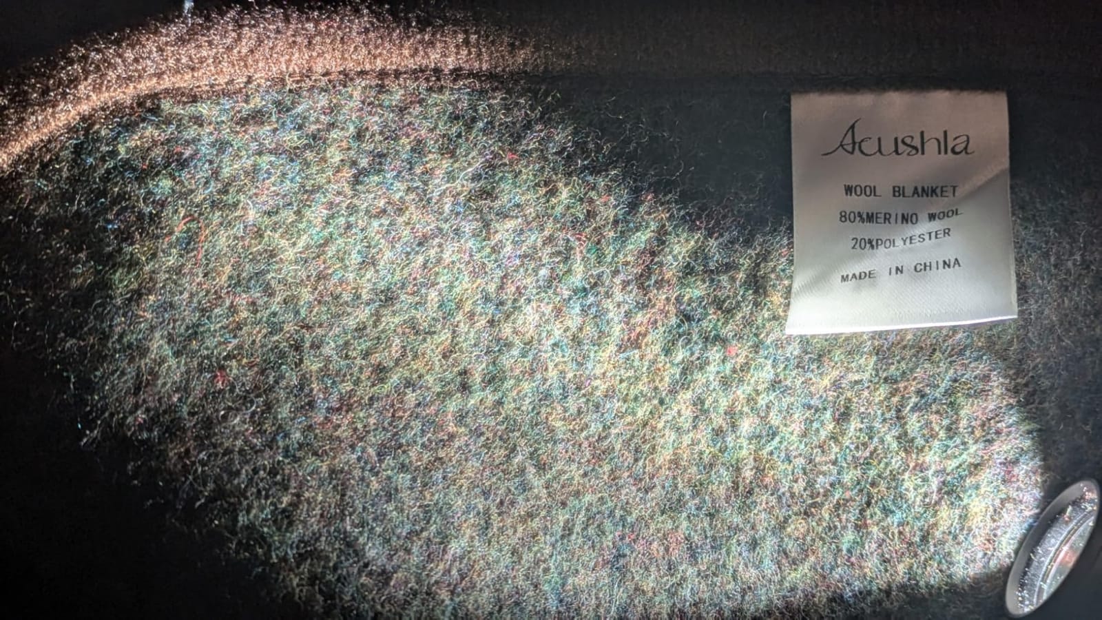 ACUSHLA Merino Wool Blanket Warm Throw Camping Outdoor Travel, Myers Green customer photo 1