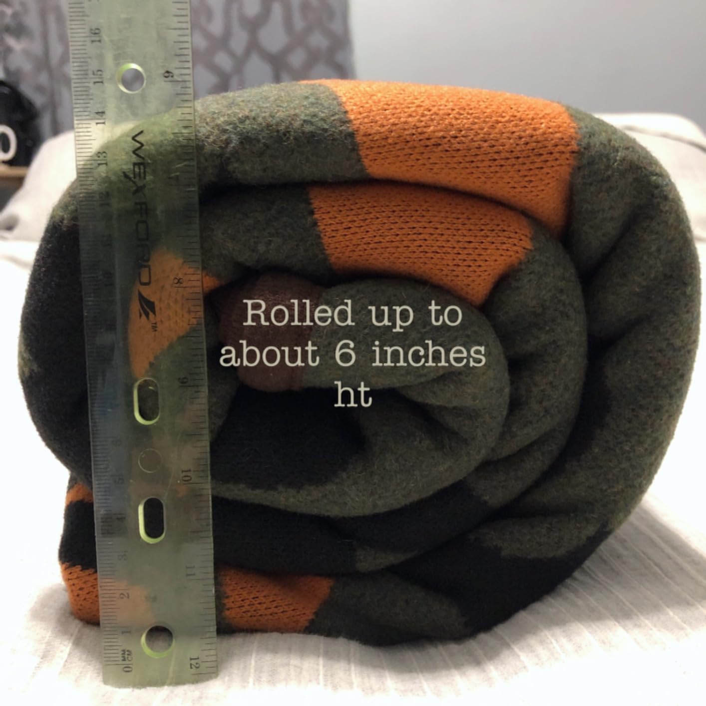 PuTian Merino Wool Blanket, Throw for Camping, 87