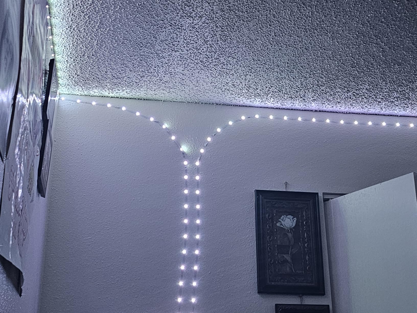 Keepsmile 32.8ft Strip Lights Smart App Music Sync Color Changing RGB Bluetooth LED Strips with Remote Led Lights for Bedroom Home Decoration customer photo 1