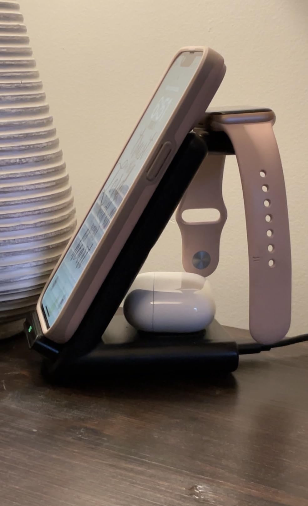 Wireless Charging Station,3 in 1 Charging Stand for Apple Multiple Devices customer photo 1