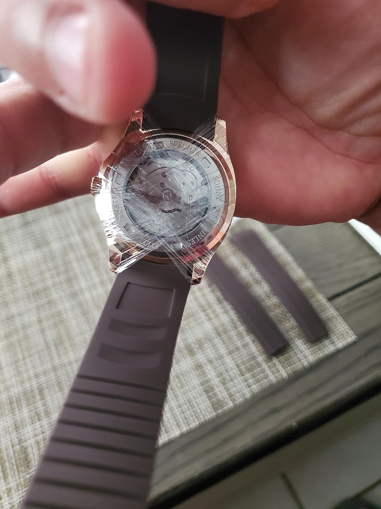 Specht&Sohne Automatic Watches for Men Rubber Strap Miyota 8215 Movt Classic Mechanical Sport Wristwatch Waterproof 42MM customer photo 2