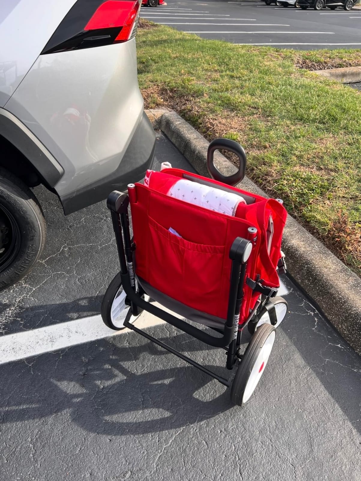 Radio Flyer Wagon for Kids, Baby Stroller, Outside Toys for Toddlers 1-3, Rolling Cart, Beach Cart with Wheels, Trav'ler Stroller Wagon with Protective Cover, for Ages 1+ Years customer photo 2
