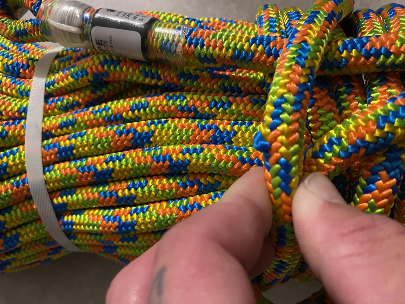 Pelican Rope 24-Strand 11.8 mm Arborist-Pro™ Rope – High Tensile Strength – Lightweight – Made in USA customer photo 1