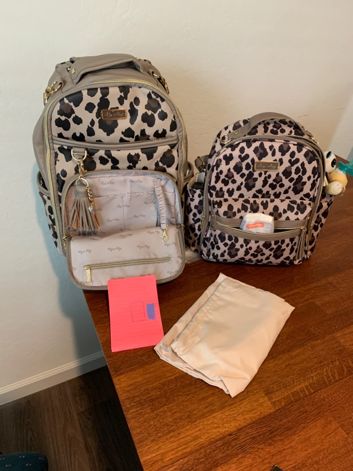 Itzy Ritzy Boss Plus Large Diaper Bag Backpack with 19 Pockets (Cognac) customer photo 1