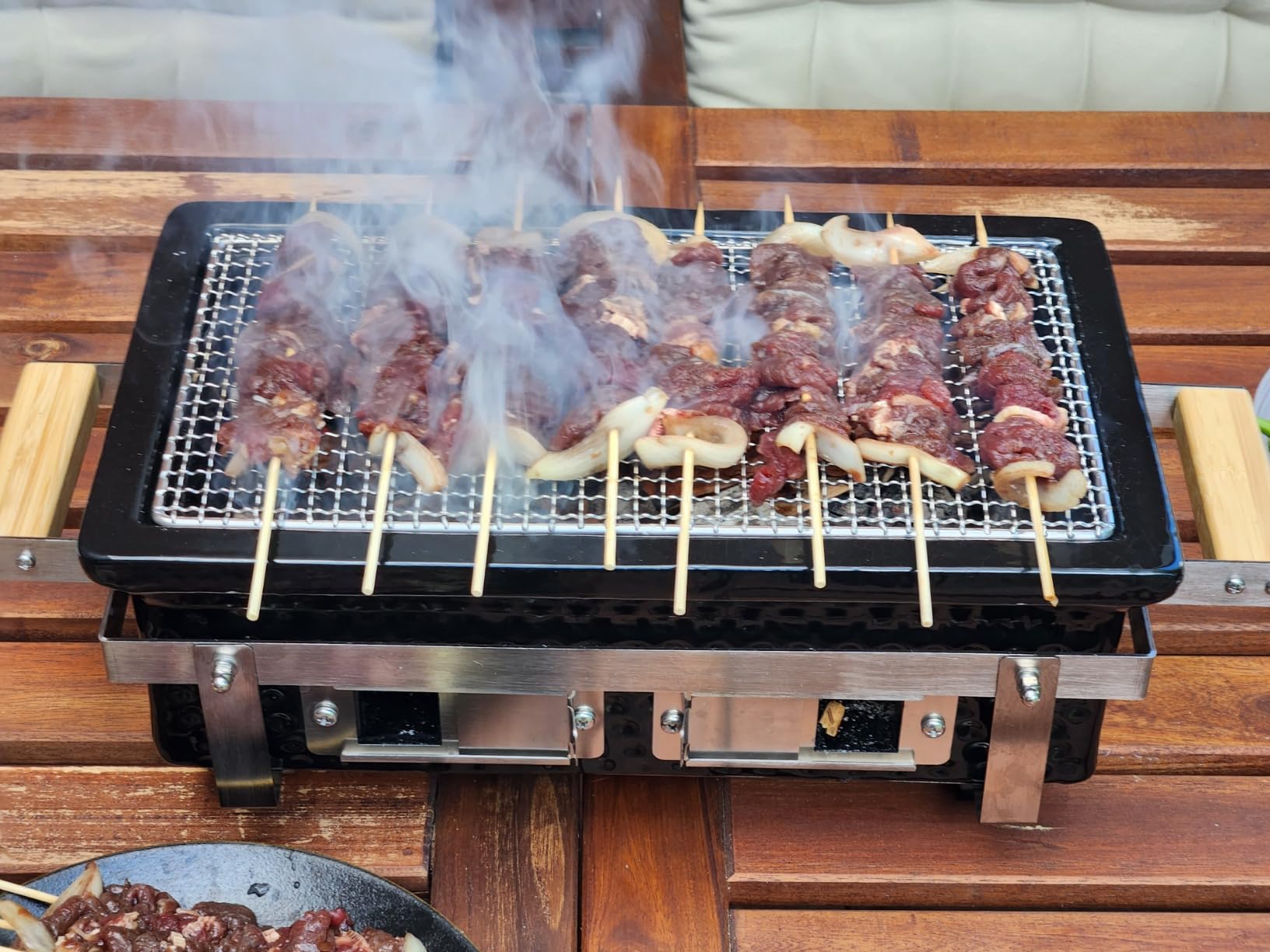 ONLYFIRE GRILLS Charcoal BBQ Hibachi Grill with Grid Lifter, GS306 customer photo 2