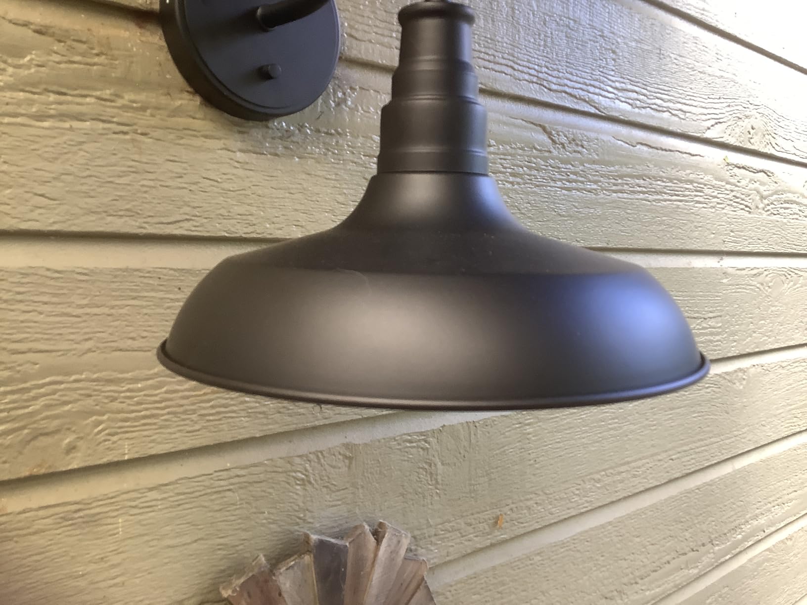 DEWENWILS 2 Pack Gooseneck Barn Outdoor Wall Light, Farmhouse Porch Light, Black Matte, Wall Mount, E26 Socket customer photo 1