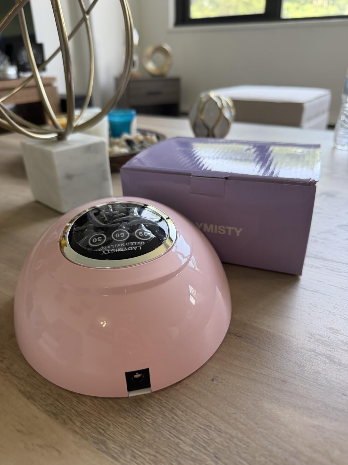 LadyMisty 72W UV Nail Lamp, Upgrade UV Light for Gel Nails, 3 Timer Nail Dryer, LCD Display, Smart Sensor, 99s Low-Heat Mode, Nail Lamps for Gel Polish for Beginners, Home DIY Salon Tool customer photo 1