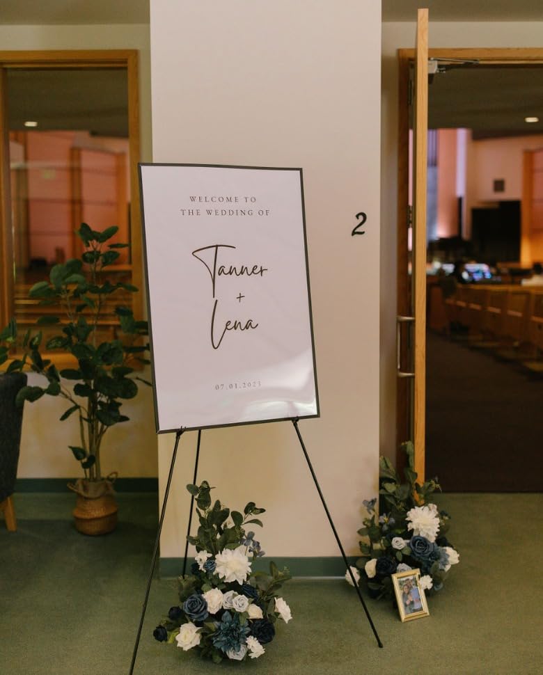 RRFTOK 63 Inch Easel Stand for Sign, Poster Stand and Wedding Sign customer photo 2
