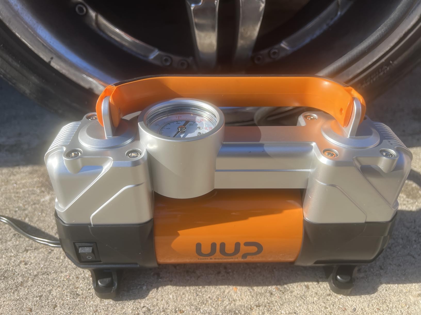 UUP Portable 12V Air Compressor, 150 PSI Tire Inflator with Dual Cylinders customer photo 1