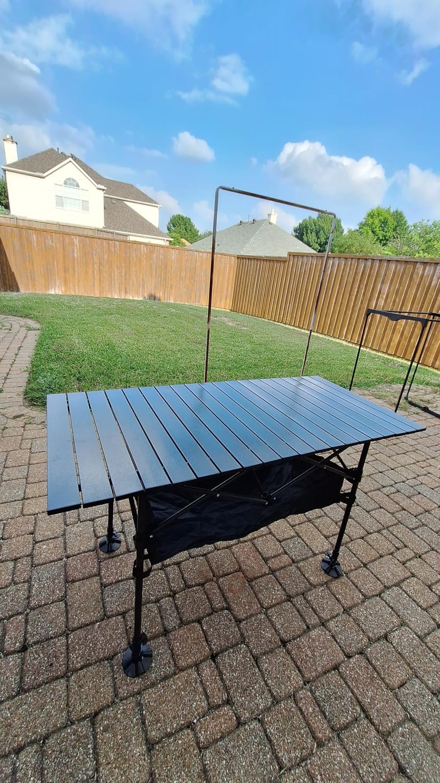 LET'S CAMP Folding Camping Table, Aluminum Roll-up Picnic Backpacking Table customer photo 1
