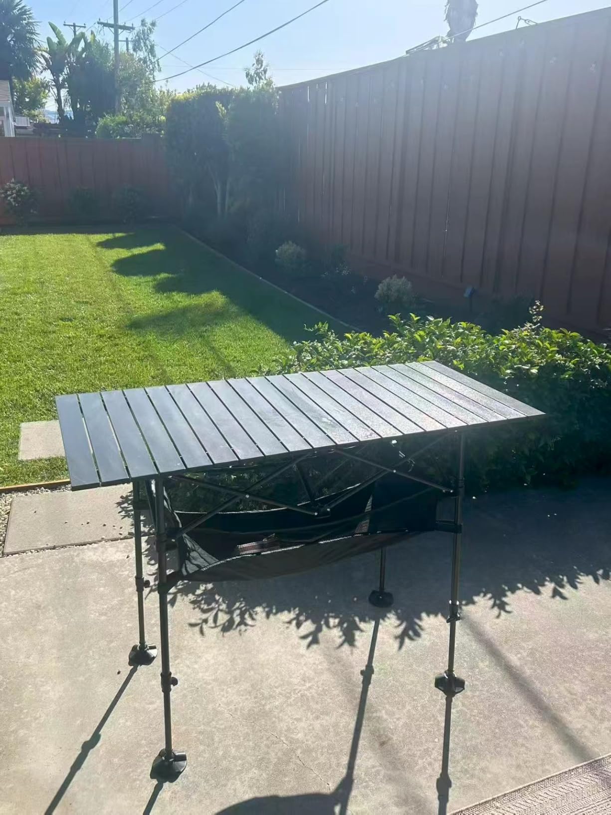 LET'S CAMP Folding Camping Table, Aluminum Roll-up Picnic Backpacking Table customer photo 2
