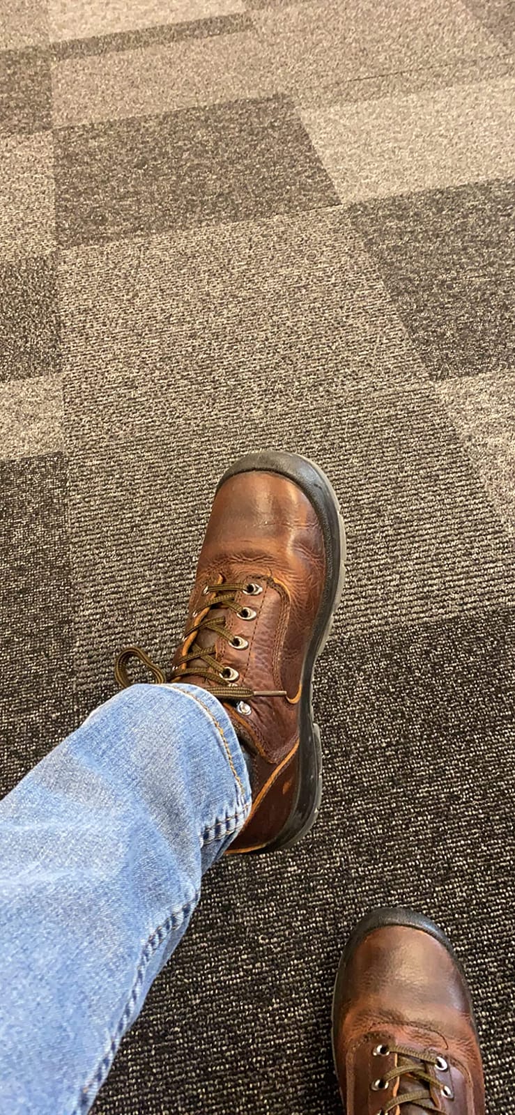 Work Boots for Men, Steel Toe, Leather, Oil, Slip and Heat Resistant Heavy Duty Wide Industrial & Construction Safety Boots, US 7-17 M & W customer photo 1