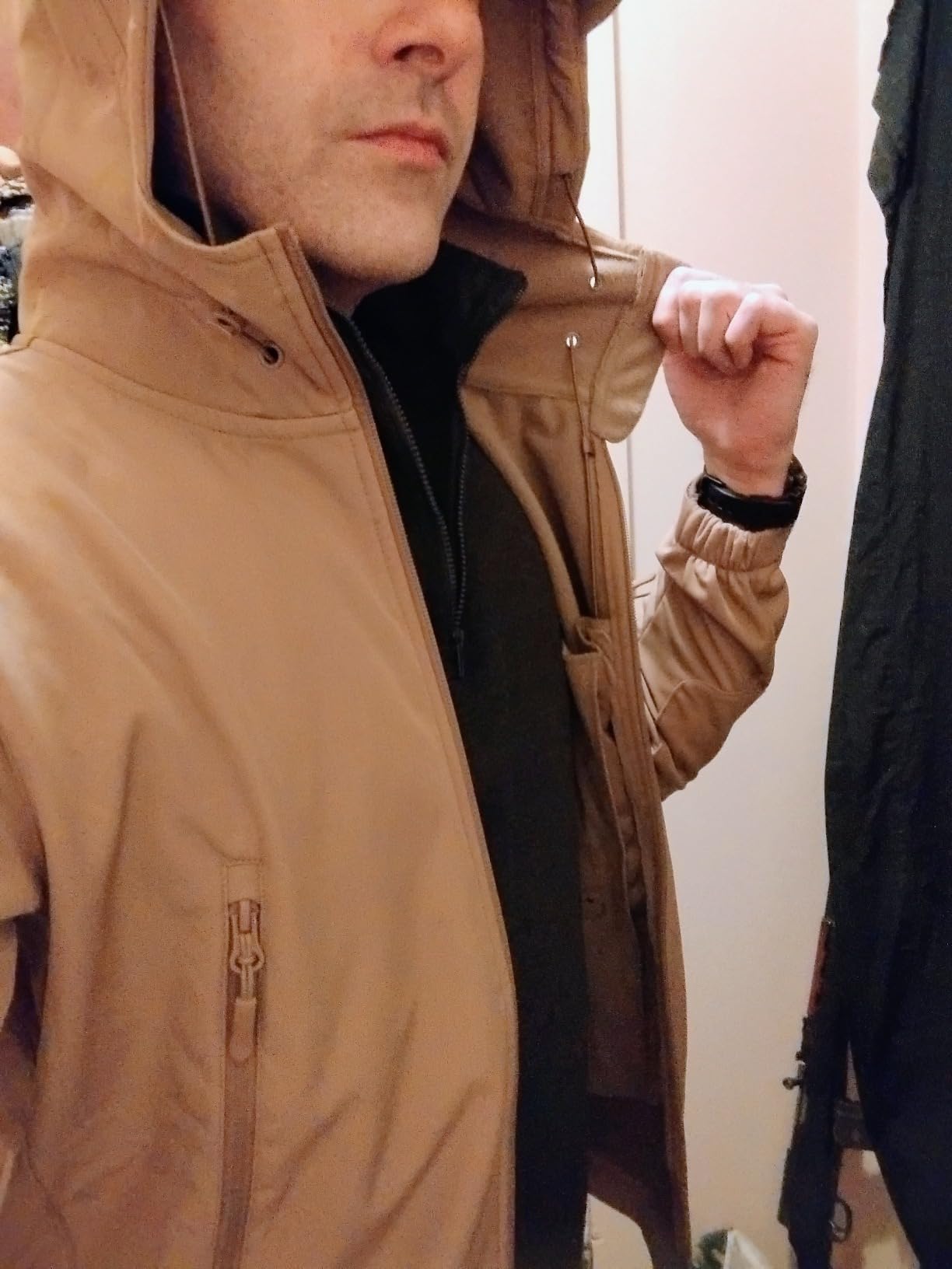 TACVASEN Men's Tactical Fleece SoftShell Jacket Waterproof Winter Coat customer photo 2