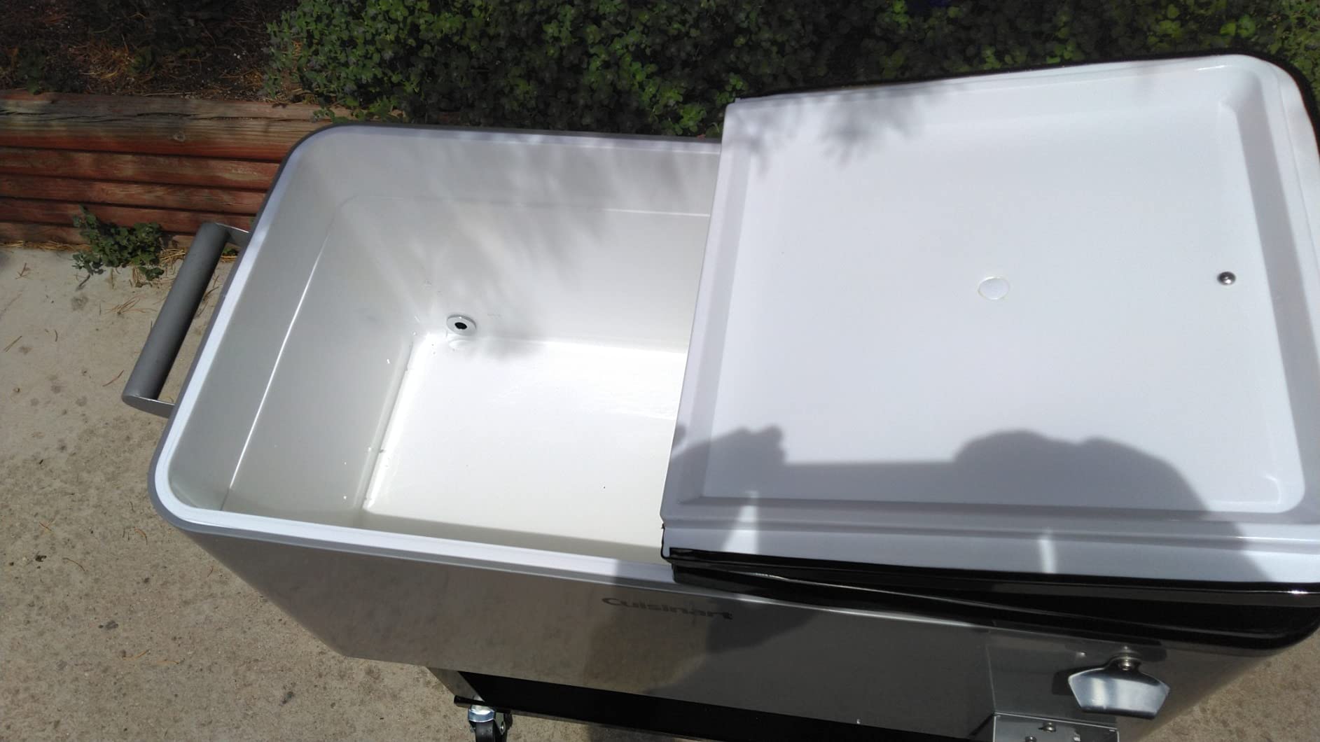 Cuisinart Cooler Cart with Caster Wheels, Dual-Sided Lid, 80-Quart | Large-capacity cooler with wheels for 48-hour cold, includes a storage shelf and fits up to 100 cans or 50 bottles, CCC-3517 customer photo 2
