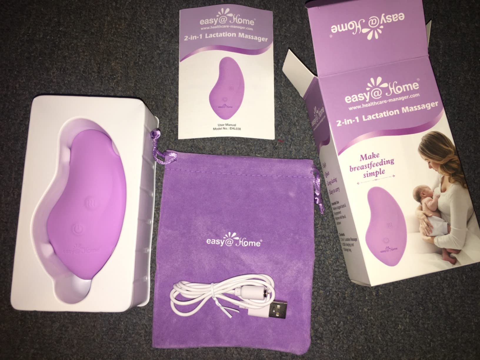 Easy@Home 2-in-1 Lactation Massager with Heat customer photo 1