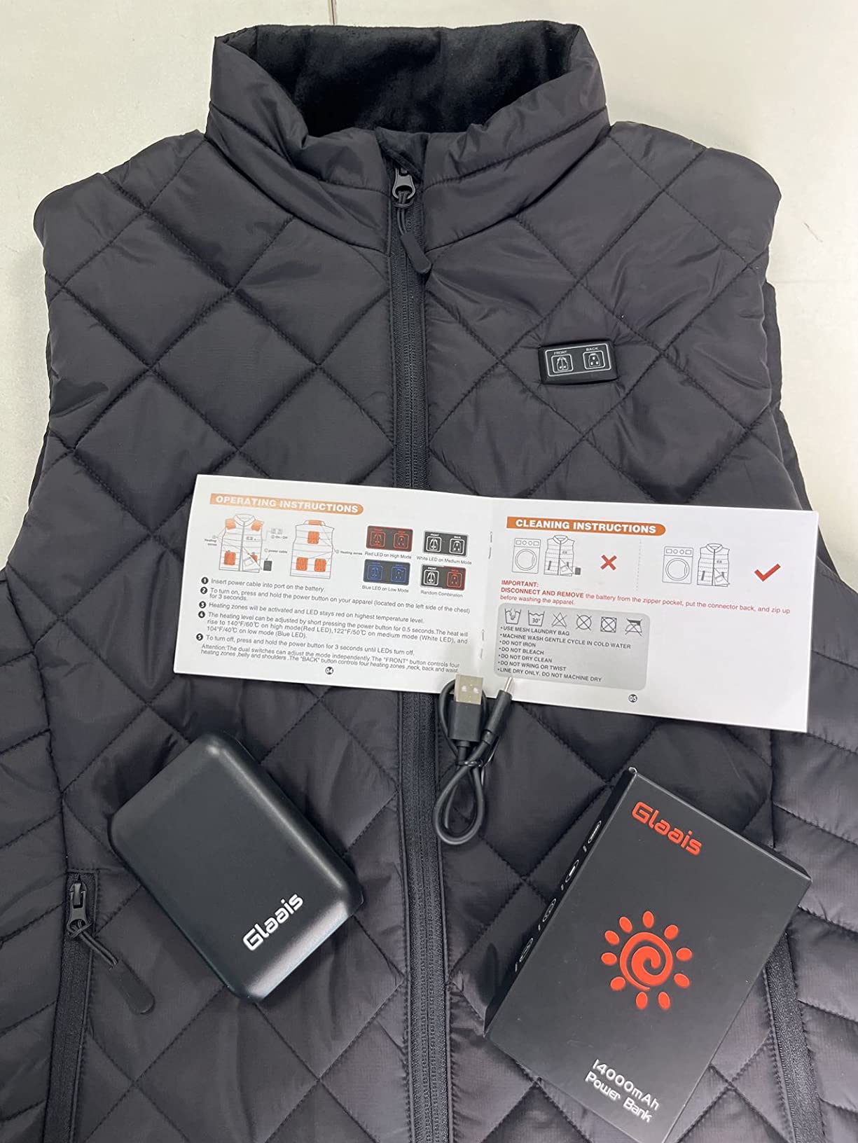 Heated Vest Women with Battery Pack 16000mAh 7.4V, Women's Heated Vest Warming Electric customer photo 1