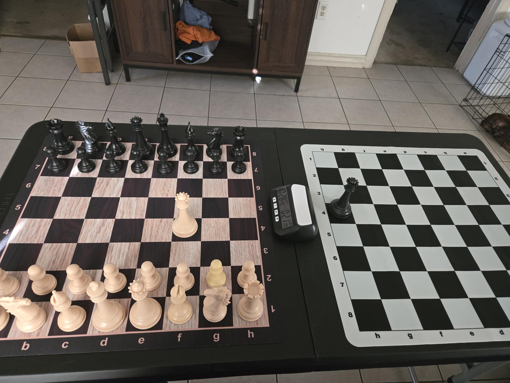 Best Chess Set Ever 4X Professional Chess Set with Weighted Staunton Pieces | 20x20 double-sided silicone board, 4X weighted pieces, 32-page strategy guide customer photo 1