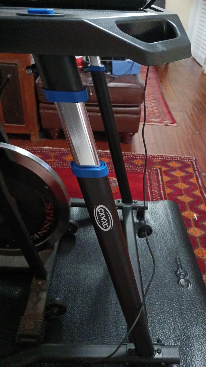 CXWXC Indoor Cycling Desk - Adjustable Height Bike Deak Laptop Stand customer photo 2