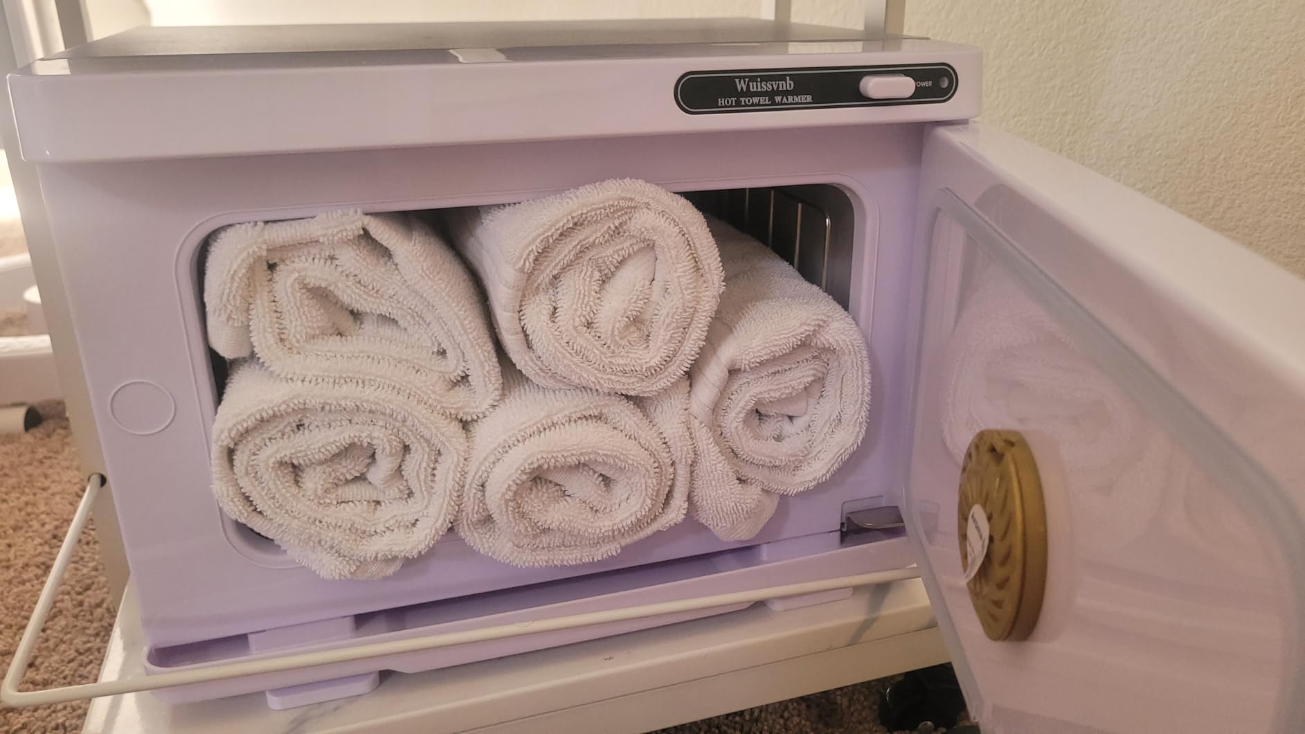 Professional Advanced Towel Warmer 8L Capacity White | Hot Towel Warmer, Fast Heating and Hold Heat Function Suitable for Use in Spa, Home and Hair Salon customer photo 2