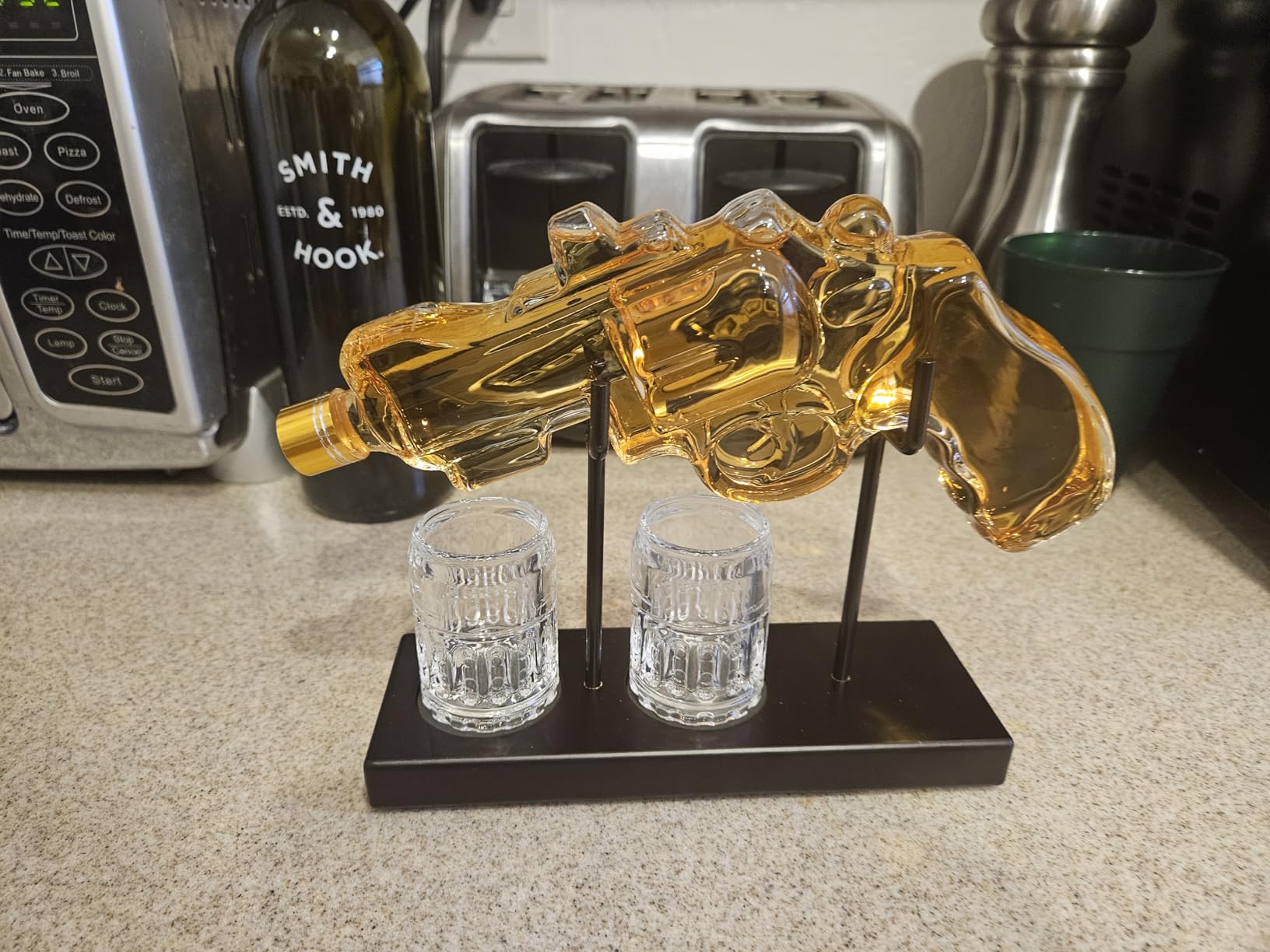 Kollea Novelty Whiskey Decanter Gift Set with 2 Grenade Glasses customer photo 1