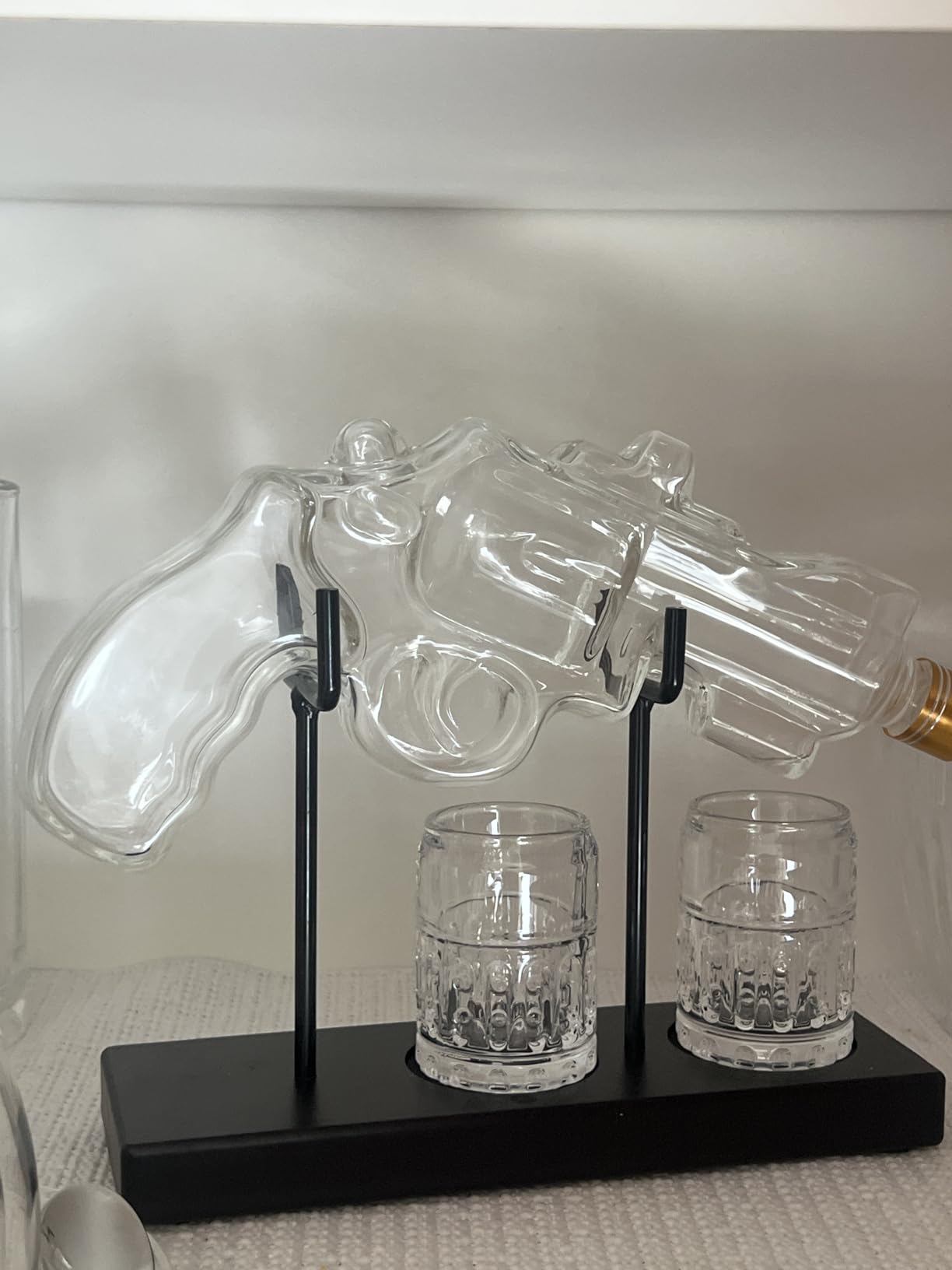 Kollea Novelty Whiskey Decanter Gift Set with 2 Grenade Glasses customer photo 2