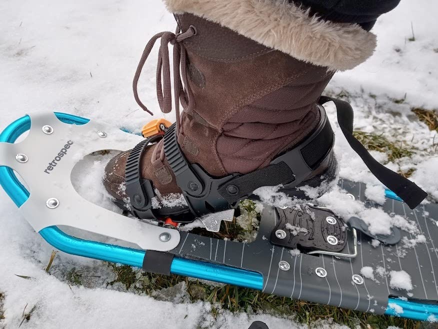 Retrospec Drifter Snowshoes & Trekking Poles Bundle with Adjustable Bindings - Lightweight Aluminum Snow Shoes for Women & Men - All Terrain Hiking & Winter Sports customer photo 1