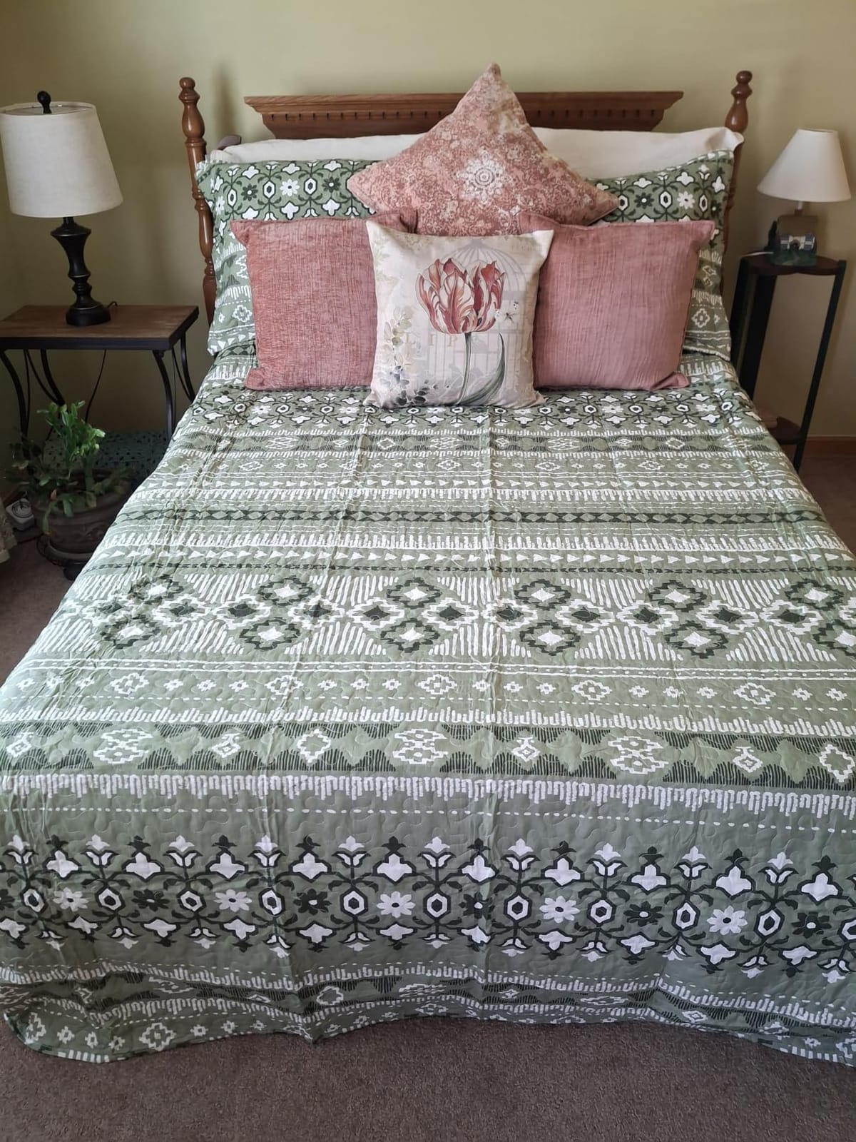 BEDIFANY Cotton Quilts Queen Size Sets - Lightweight Bedspreads Queen customer photo 2
