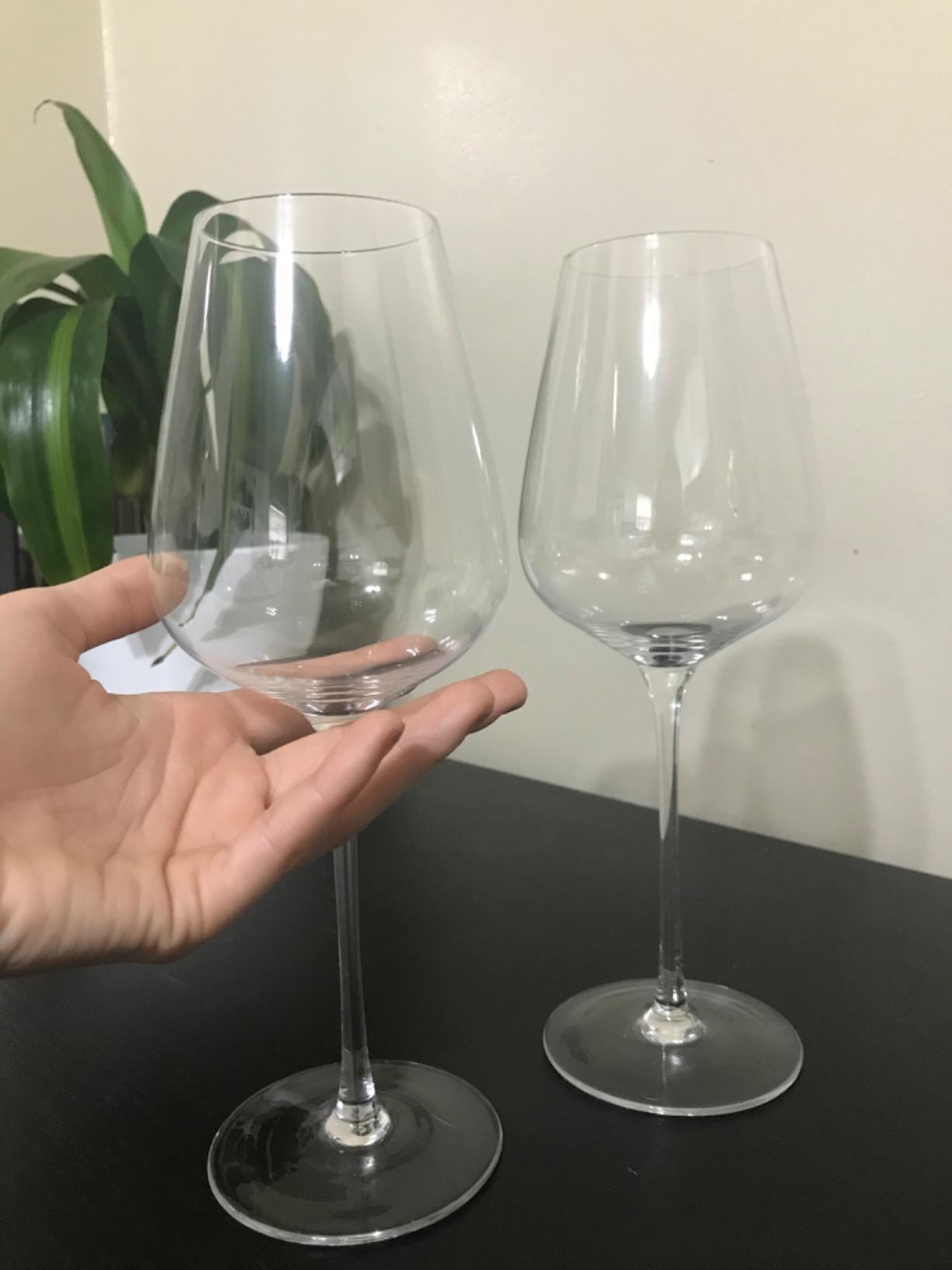 JBHO Hand Blown Bordeaux Wine Glasses - Set of 6-18 Ounce - Great Gift Packaging - Red Wine Glasses Lead-Free Premium Crystal Clear Glass customer photo 1