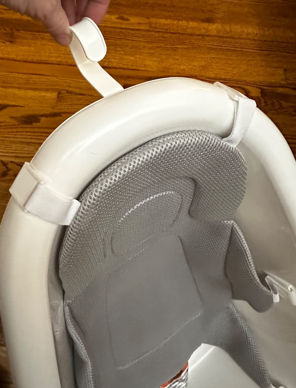 Regalo Baby Basics 3-in-1 Grow with Me Baby Bathtub with Foam Padded Air Mesh Sling, Adjustable Infant Bath Tub for Newborn to Toddler, Baby Bath Seat Support, Easy Clean with Drying Hook customer photo 2