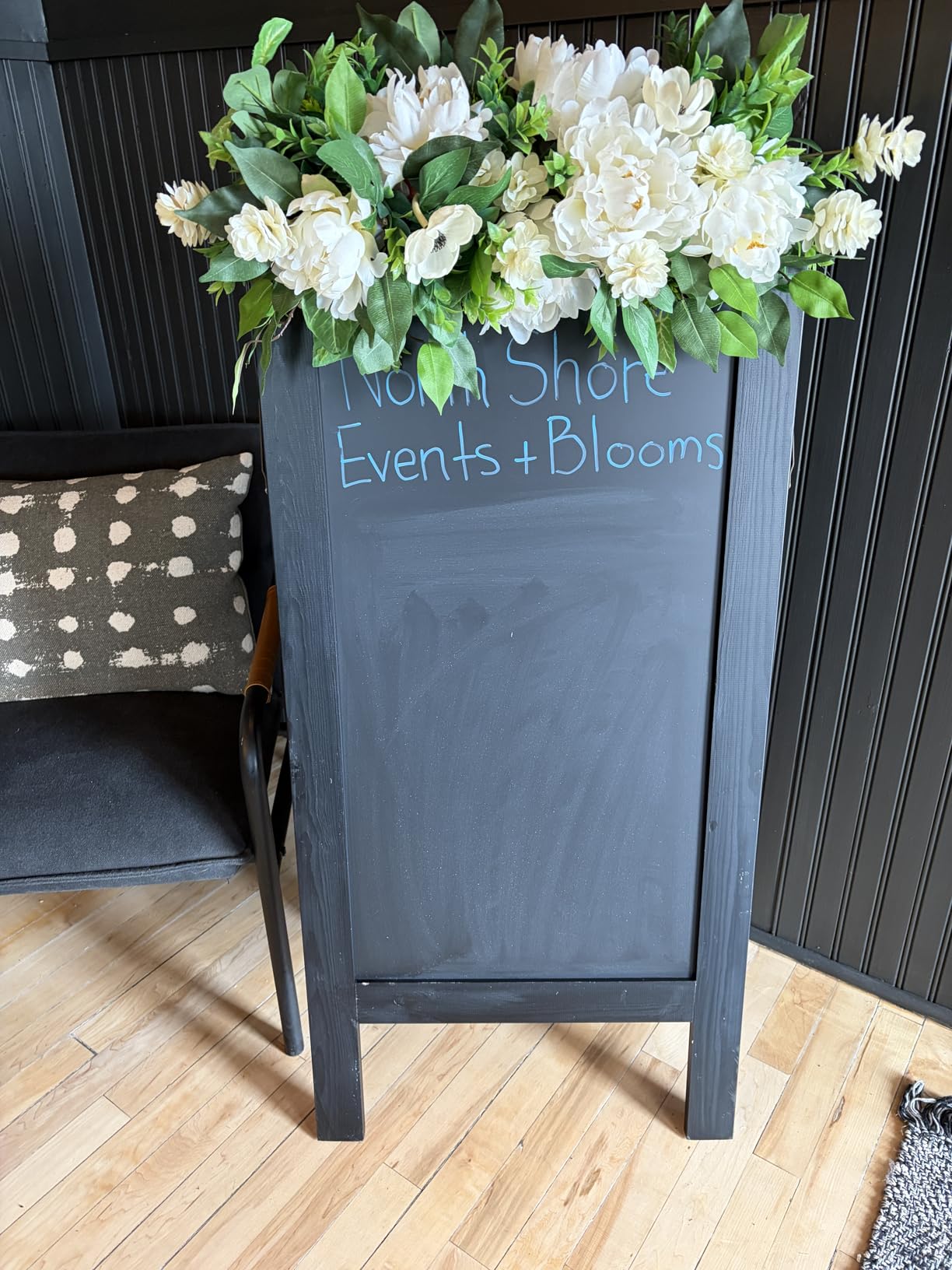 Better Office Products Magnetic A-Frame Chalkboard Sign, Extra Large 20