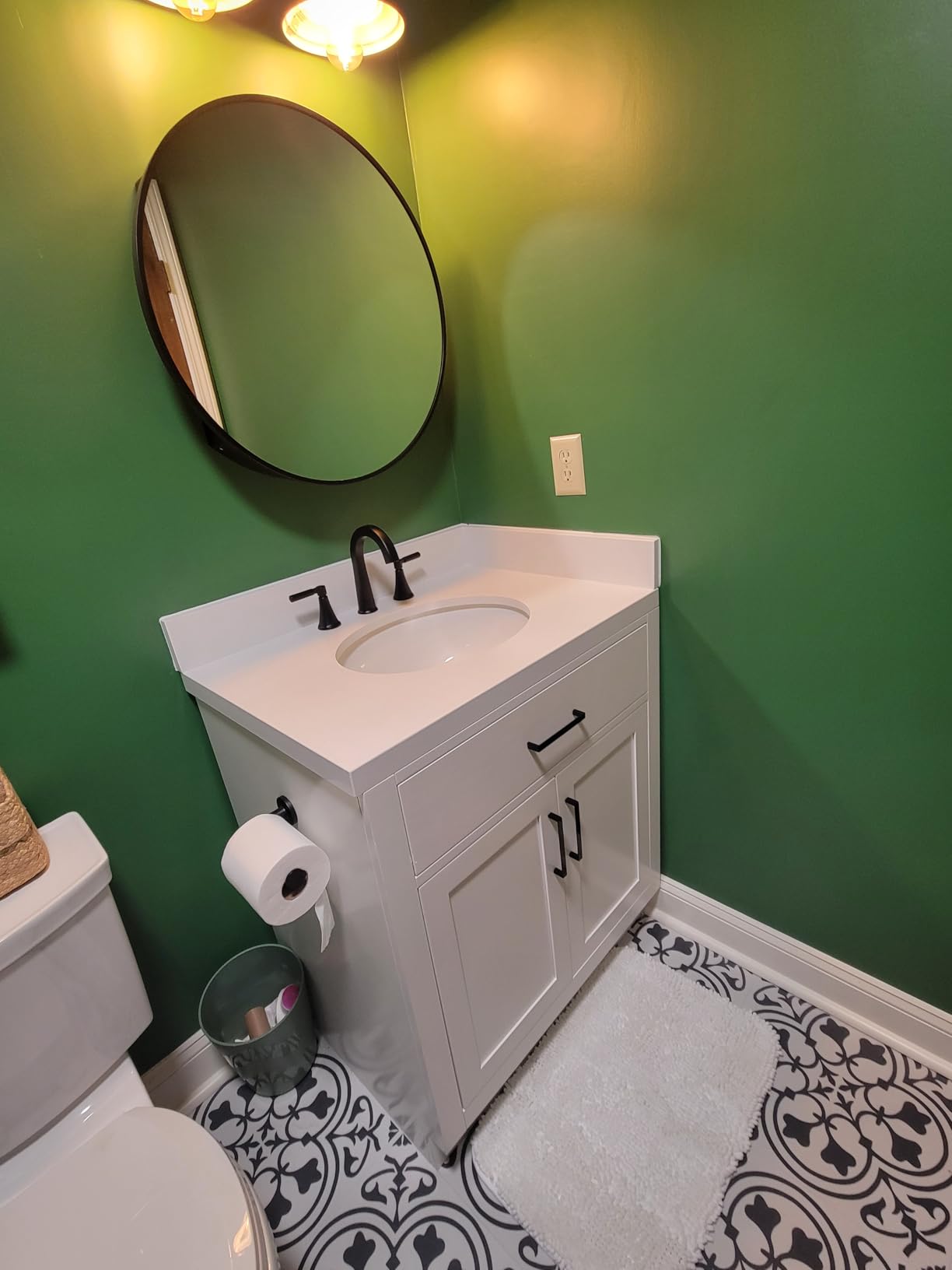 ARIEL Hepburn 72-inch Bathroom Vanity with Sink,Solid Wood, 1.5-inch Pure White Quartz Countertop & Backsplash, Double Oval Porcelain Sink, 4 Soft Closing Doors, 6 Dovetail Drawers, Midnight Blue customer photo 1